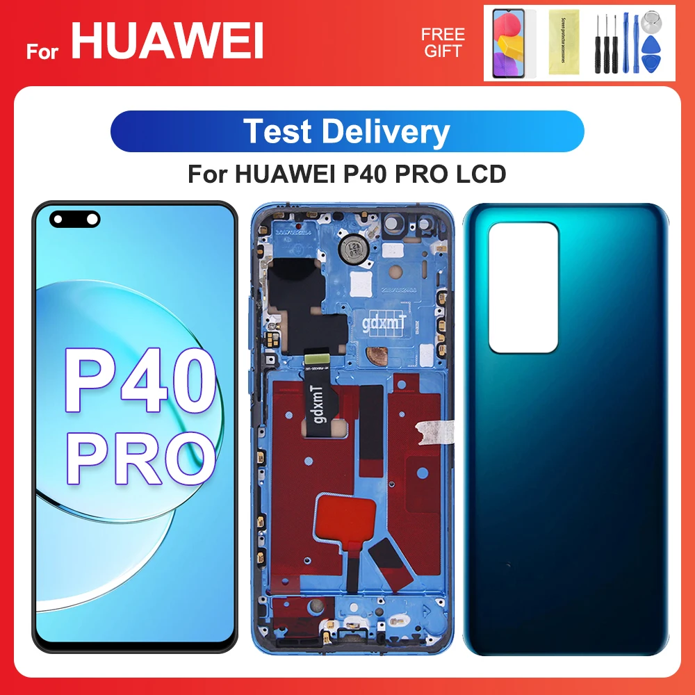 For HUAWEI P40 Pro 6.58''Tested P40Pro ELS-NX9 ELS-N04 AN00 TN00 LCD Display Touch Screen Digitizer Assembly Replacement