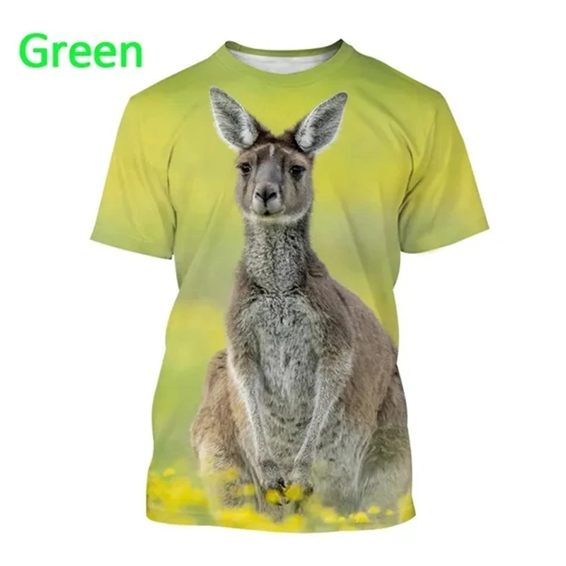 

Newest Cool Australia Kangaroo 3D Graphic T Shirts Fashion Women Men Clothing Funny Personality Animal O-neck Casual T-shirt Top