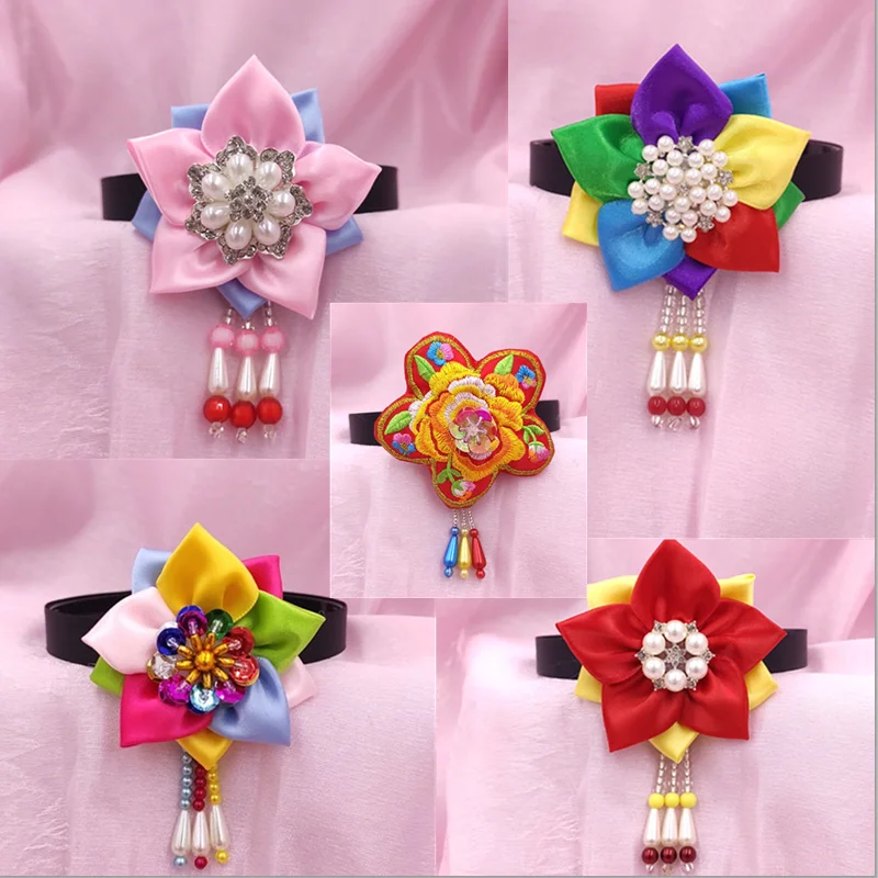 Korea Traditional Hair Hoop Girls Kids Classical Performance Hair Hoop Headwear Hanbok Accessories Hair Ornaments Hairbands