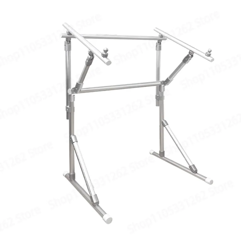 3-in-1 Adjustable Cross Stitch Floor Stand Tabletop Embroidery Hoop Frame Holder Aluminum Alloy for Needlework Sewing Craft