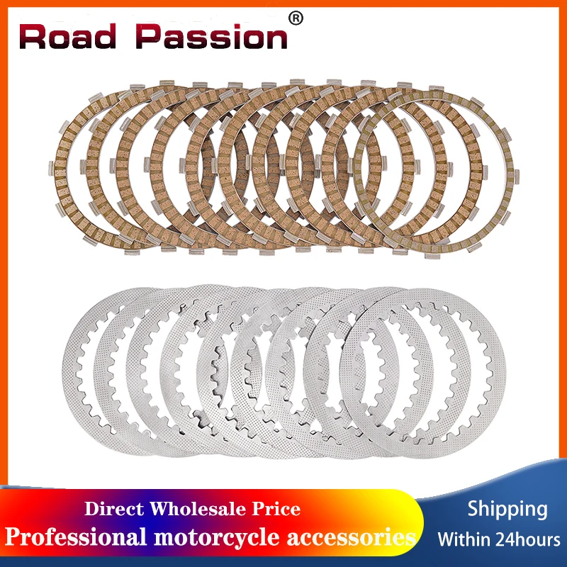 Road Passion Motorcycle Clutch Friction Plates & Steel Plates Kit For SUZUKI SV1000 GSX1300BK ABS B-King GSX1300R Hayabusa