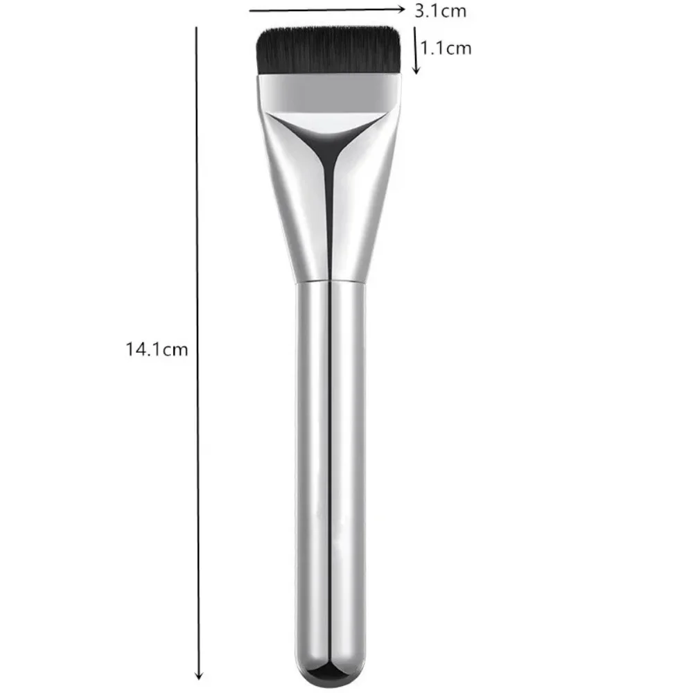 1/2Pc 多用途ファンデーション 超微細、低刺激性ナイロン毛楕円形ファンデーションブラシ - 顔の輪郭形成に最適