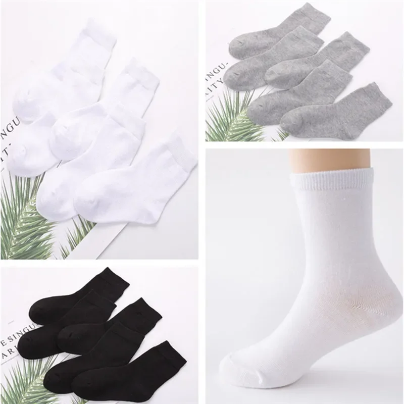 

10Pairs/Lot Kids Cotton Socks Children Girls Boys Socks Sport Students Socks 1-9Years