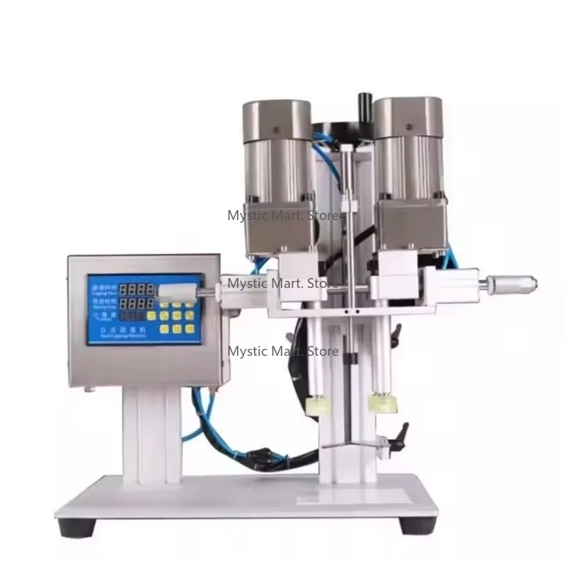 

Semi-automatic Pneumatic Screwing Cap Sealing Machine Tabletop Liquid Perfume Pump Bottle Pressing Capping Machine