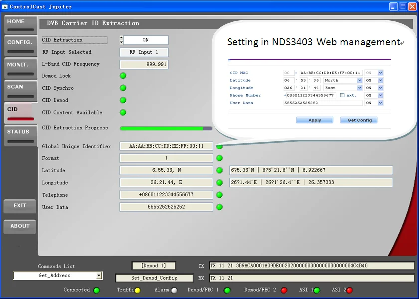 DEXIN NDS3403 32APSK Dvb-s2x Rf Modulator