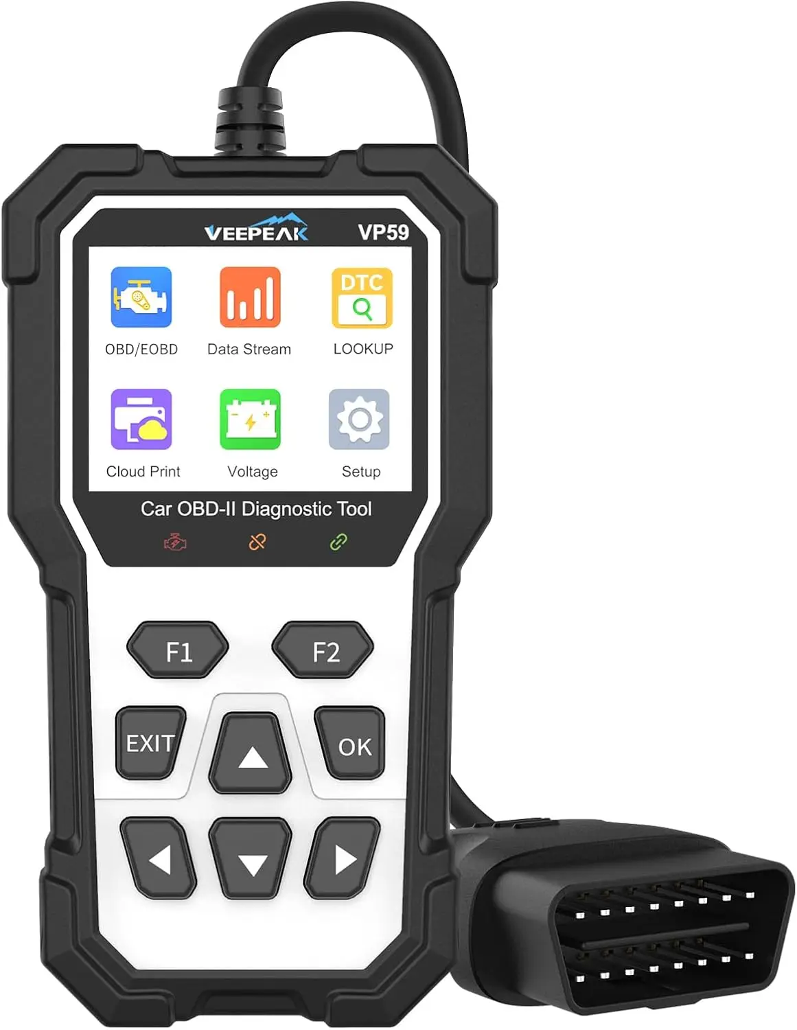 

Диагностический инструмент сканера OBD2 со сбросом, проверкой считывателя кодов двигателя для автомобилей и легковых грузовиков на 1996 года, включает чехол