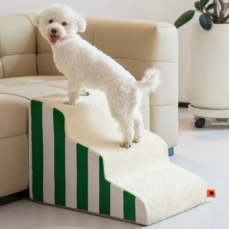 

Portable Dog Staircase Modern Simplicity Climbing Stairs Puppy Bedside Slope Stable Footstep Secure Agility Pet Dogs Accessories