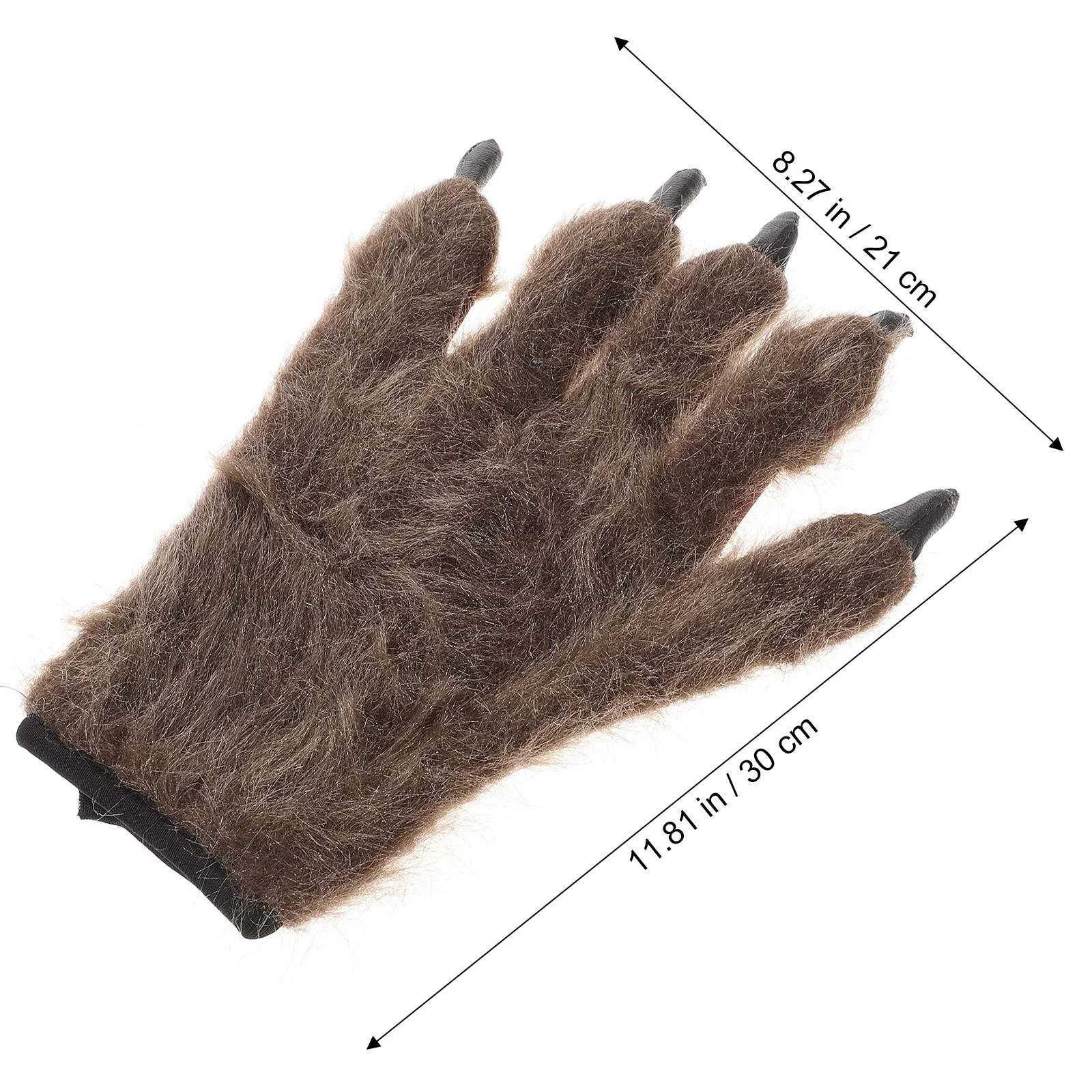 1Pair Gloves Polyester Scary Horror Costume Accessory for Halloween Masquerade Party Carnival Easter Christmas Dress Up