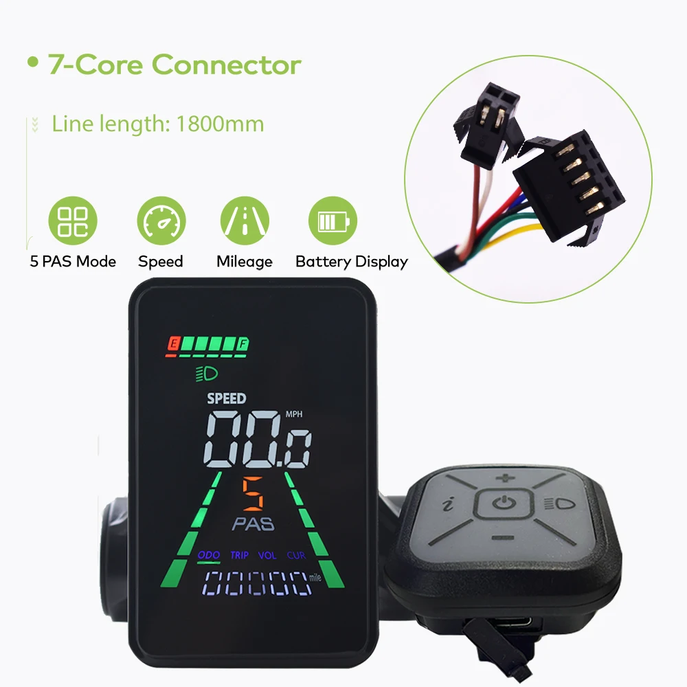 L5【UART2】Fietscomputer Fiets Kilometerteller LCD-scherm Bedraad Fietsen Snelheidsmeter Mountainbike Snelheidsmeter Fietsaccessoires - afbeelding 1