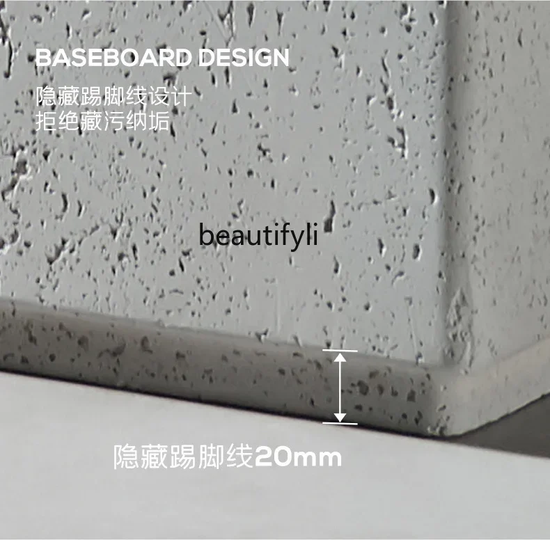 B185 Cement Pedestal Basin Toilet Floor Type Wash Basin Household Wash Basin Outdoor