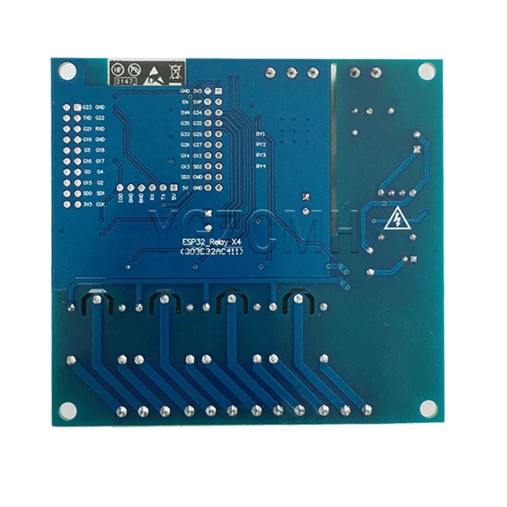 ESP32 4 قناة وحدة التتابع التيار المتناوب/تيار مستمر واي فاي بلوتوث بليه أربع قنوات التتابع ESP32-WROOM مجلس التنمية