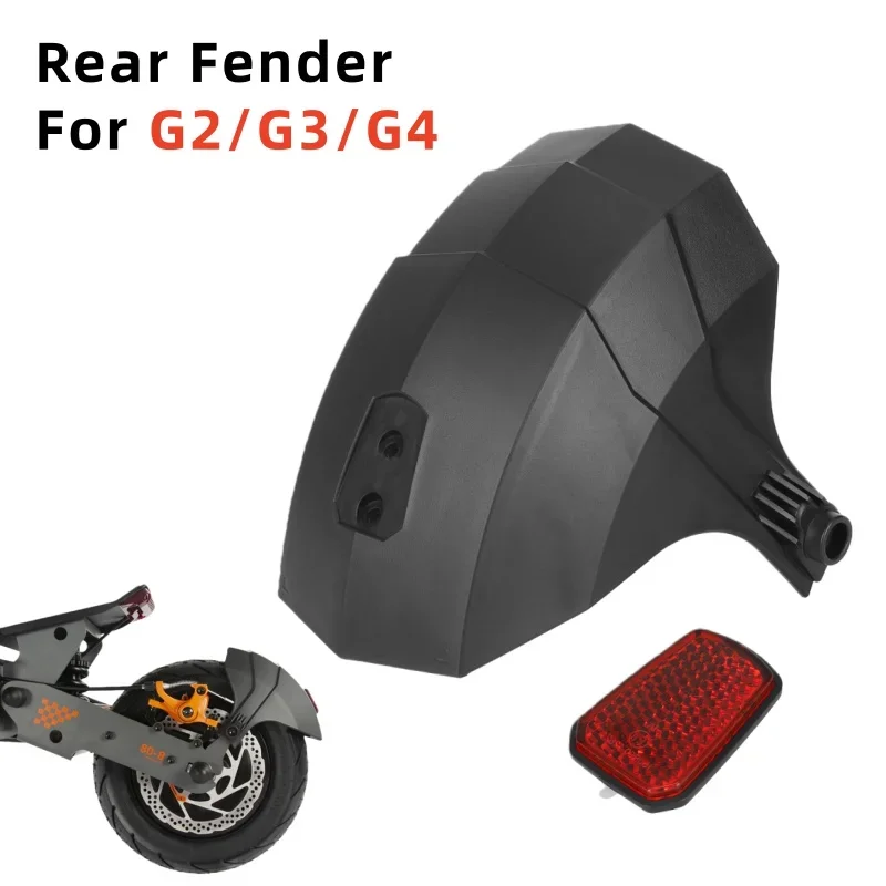 

Electric Scooter Rear Fender with Red Reflector for Kukirin G2 G3 G4 Kickscooter Wheel Protector Mudguard Replace Accessories