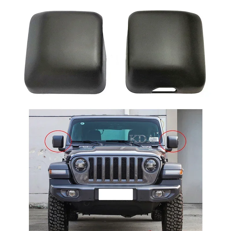 Auto RearView Mirror Cover Shell Cap Housing with Turn Signal Light Hole For Jeep Wrangler JL 2018 2019 2020 2021