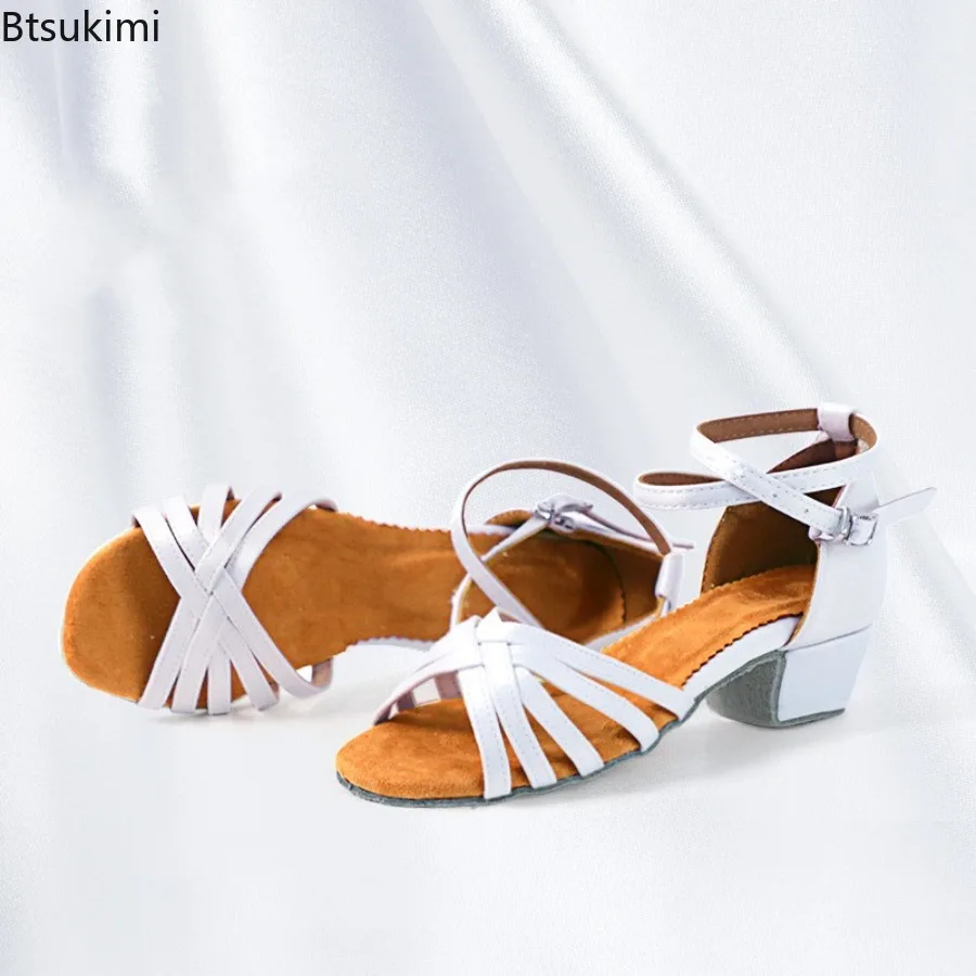 جديد إمرأة أحذية الرقص اللاتينية الفتيات كعب منخفض التانغو السالسا قاعة الرقص الحديثة لينة سوليد أحذية رقص رومبا اللاتينية التدريب اليومي #4