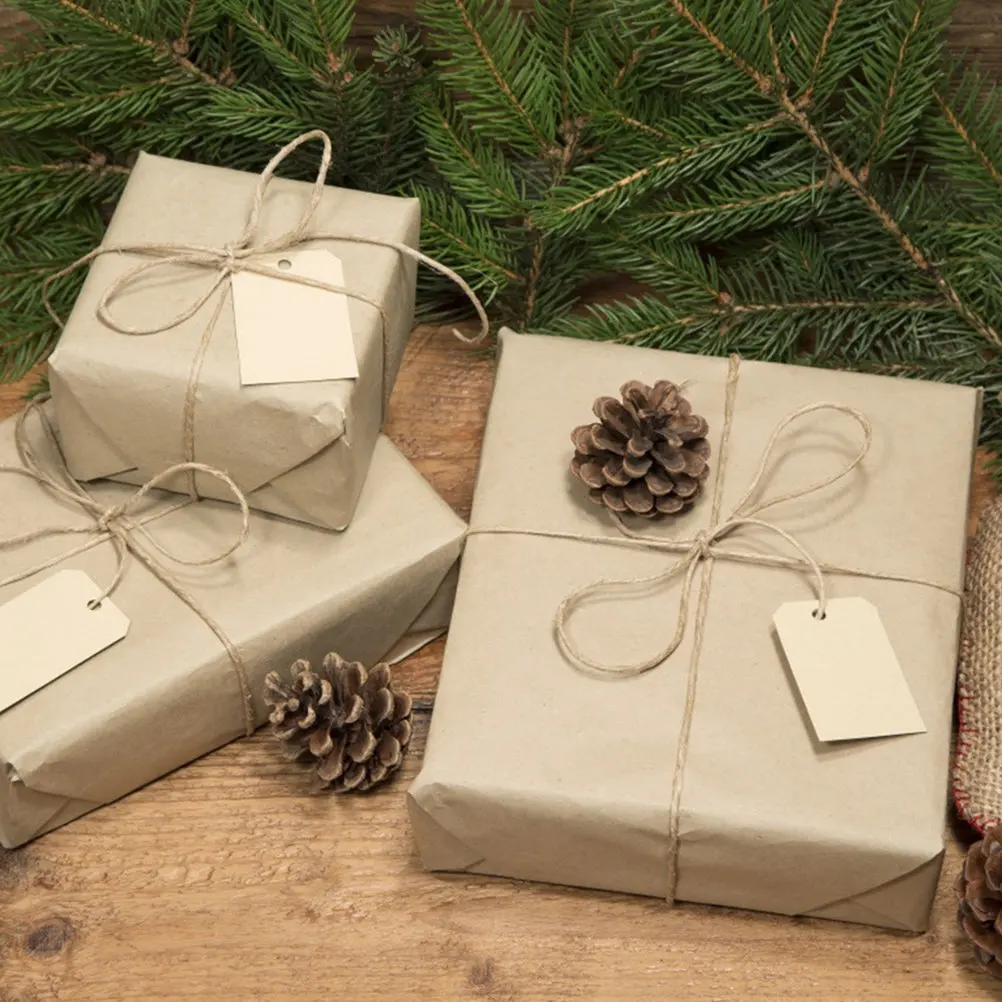 

Набор рулонов крафт-бумаги 50 м, коричневая упаковочная бумага для поделок, подарочных коробок, упаковки цветов, художественных проектов, декоративных материалов