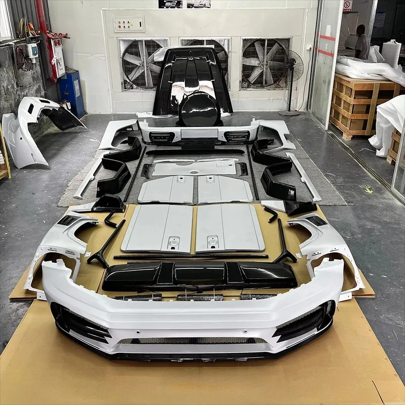 Applicable to Dry Carbon Full Body Kit G-Class G63 W464 G350 /500 /550 Bumper Engine Cover Wheel Arch Door Trim