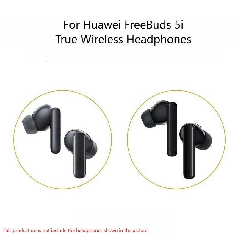 

Silicone Oval-Port Ear Tips For Huawei FreeBuds 5i - Soft Ear Buds For True Wireless Bluetooth Noise-Canceling Headphones