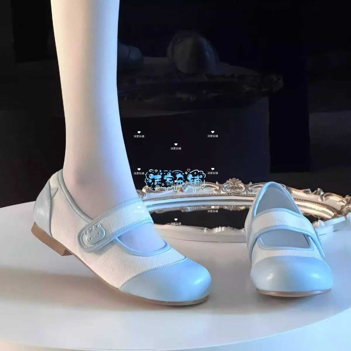 Game Honkai:Nanafey Nana Wu Cosplay Schoenen Laarzen Platte Enkele Lolita Schoenen Witte Pluche Hoed Halloween Carnaval Party Prop Voor Vrouwen