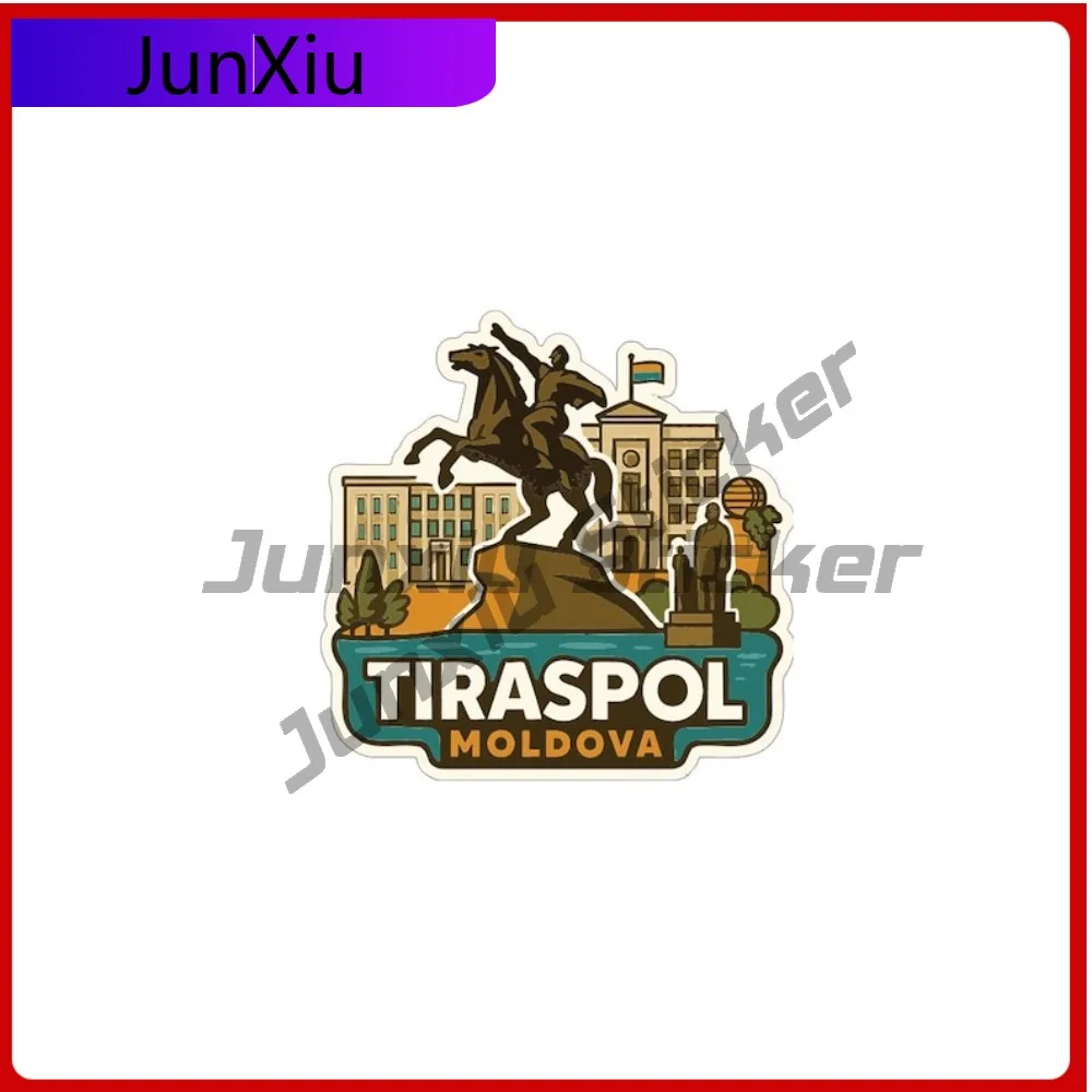 

Tiraspol Moldova City Vacation Sticker Vinyl Decal Scratch-proof Exterior Windshield Bumper Truck Diy Glass Can Bottle Waterproo