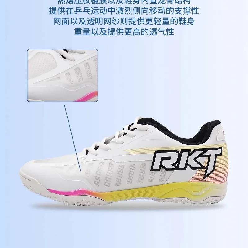 Sepatu Tenis Meja Profesional Merek Asli Desainer Sepatu Badminton Gym Bernapas Nyaman Anti Selip Sepatu Lapangan Indoor 36-45