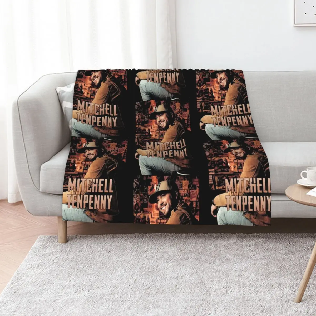 Ujanan Mitchell Tenpenny Tour 2019 Throw Blanket Shaggy Comforter Flannels manga Bed Retros Blankets