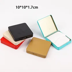 1PC Small Squar Flip Card Storage Box for Hand Account Sticker Candy Storage Jewelry Tinplate Box Hairpin Organizer Container