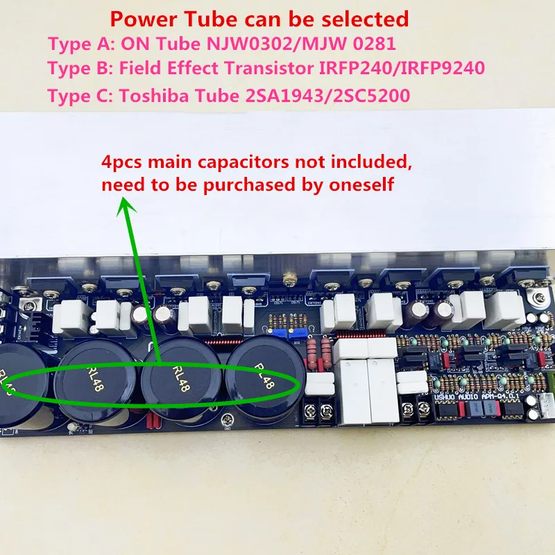 Placa amplificadora de Audio estéreo, tubo de Transistor de efecto de campo, 0281 W x 2, 9240 canales, en NJW0302, 300/2SC5200, 2SA1943/IRFP240, 2,0
