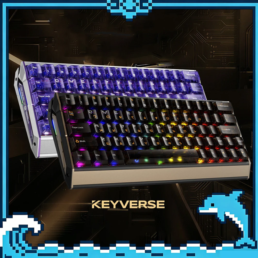 Teclado con cable Keyverse ST63, teclado con interruptor magnético, aleación de…