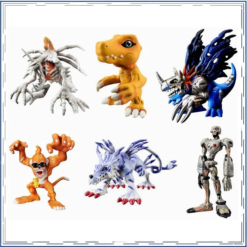 BANDAI Anime Digimon Adventure Punimon Gabumon Capsule Toys Christmas Gifts or Collection Genuine Action Figure Model Toys