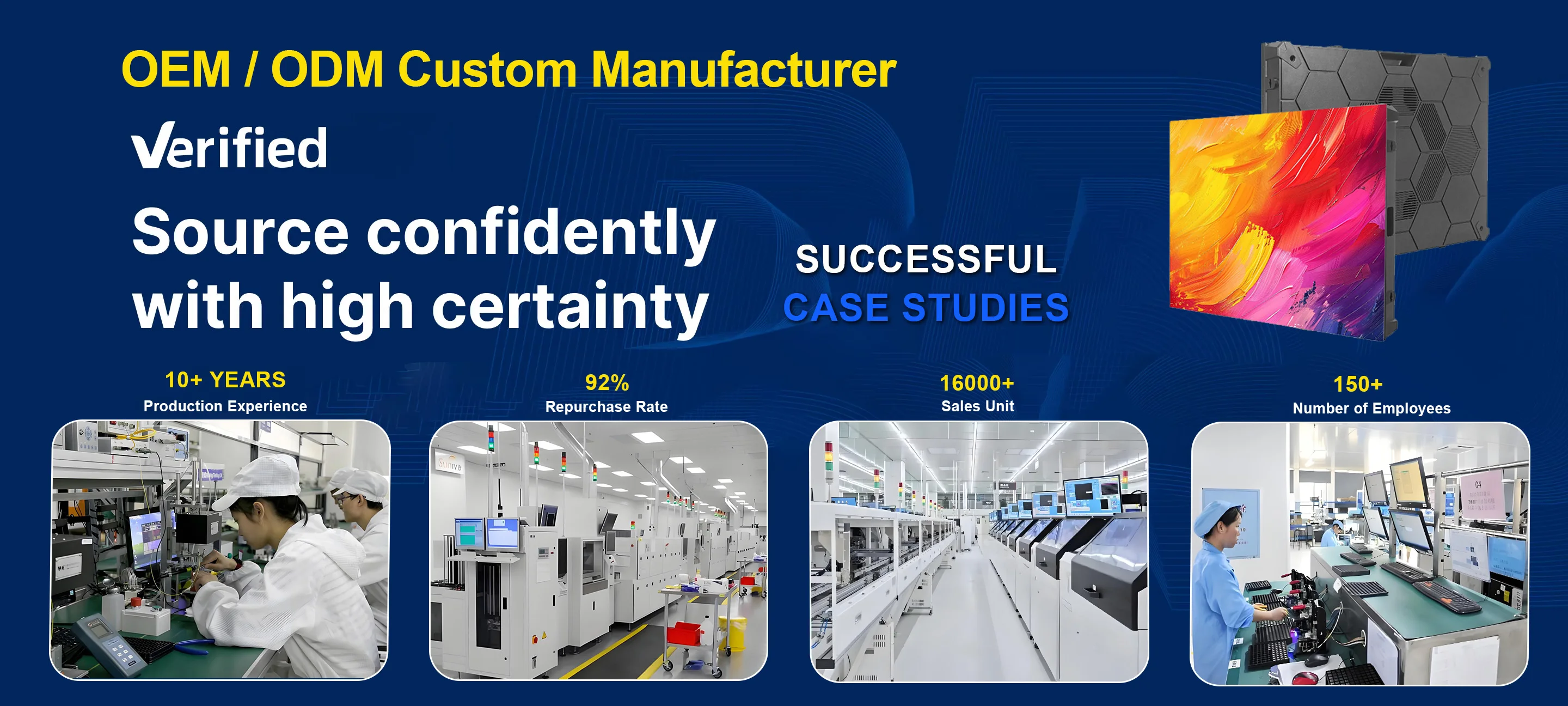 P3.91/P2.976/P2.604 LED-Mietdisplay für Innen- und Außenwerbung