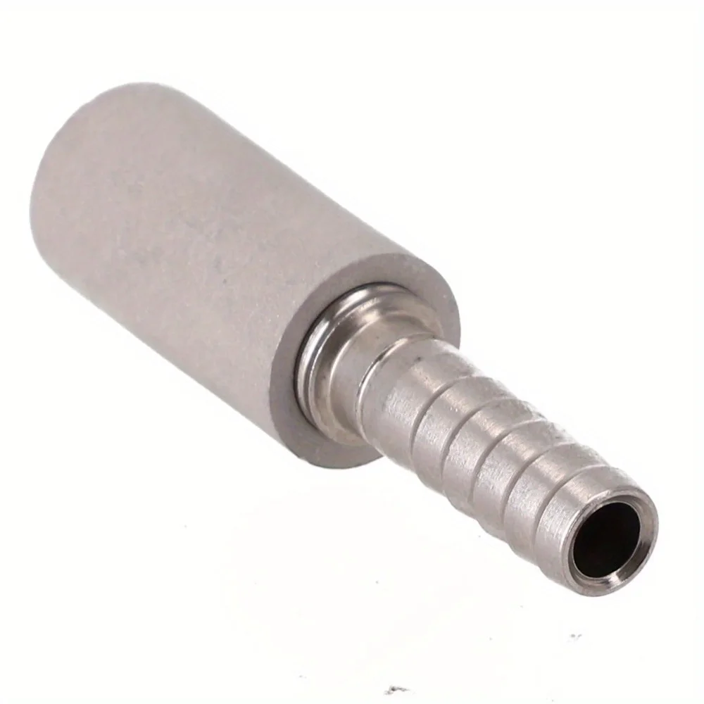 High Grade 0.5 Micron CO2 Bubbling Stone Filter Stainless Steel Carbonation Aeration Stone 48x12x7mm Homebrewing Accessory