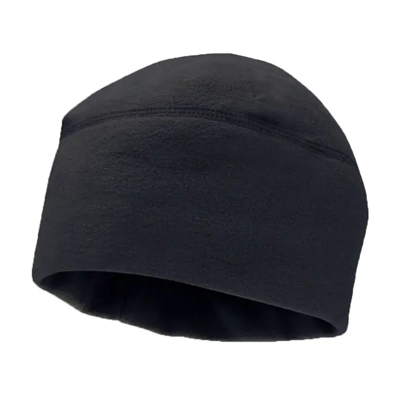 Men Women Winter Bonnet Solid Color Soft Warm Watch Cap Polar Fleece Thickened Military Army Beanie Hat Windproof Outdoor