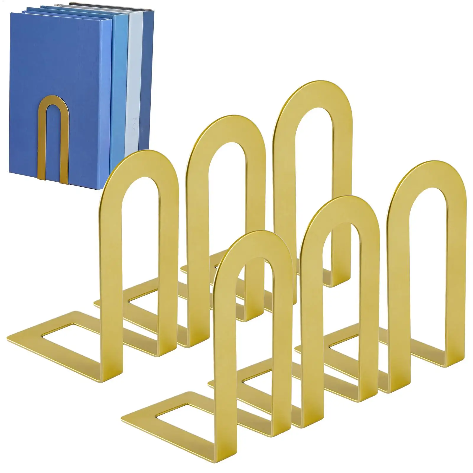 bookends-for-shelves-6-pieces-heavy-duty-non-skid-stackable-organizer-decorative-shelf-bookends-for-home-offices-cafes-school