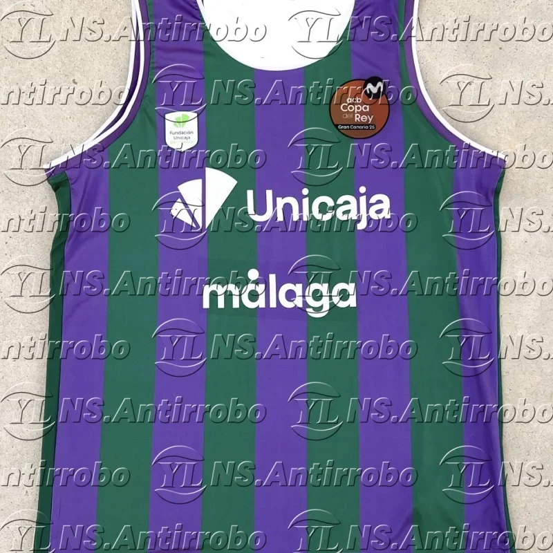 25-26 recién llegados chaleco de baloncesto español para hombres camiseta de Malaga de secado rápido Kit para adultos/niños camiseta de talla 