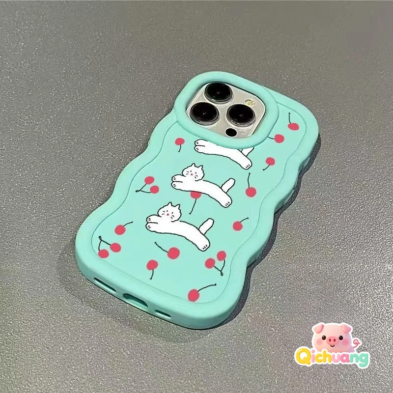 

Матовый 3D-чехол с волнообразным узором и милым котом для itel Vision 3 2 2S 1 Plus S25 Ultra S23 S18 S17 P38 P37 Pro P36 City 100