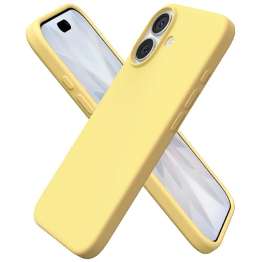 

Compatible with iPhone 17 Case 6.3, Slim Liquid Silicone 3 Layers Full Covered Soft Gel Rubber Phone Case Protective Cover 6.3