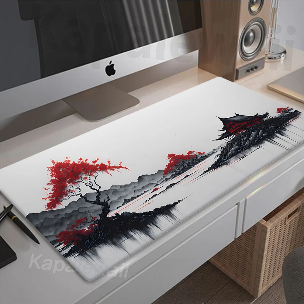 

Mountain Serenity Japan Art Mouse Mat Computer Mouse Pad Gamer Mousepad Large Desk Mat Gaming Speed Keyboard Pads 100x50cm