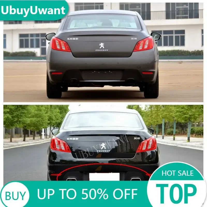 UBUYUWANT Spoiler tylnego zderzaka do Peugeot 508 (nie do 2.0L) 2011 2012 2013 2014 2015 Tylny zderzak Dyfuzor Zderzaki Ochraniacz