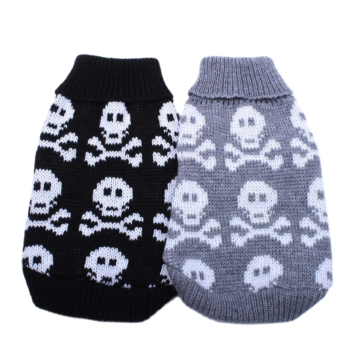 Cat Dog Sweater Jumper Skulls Jacquard Pet Puppy Coat Jacket Warm Jumper Clothes For Dogs Cats Small Medium