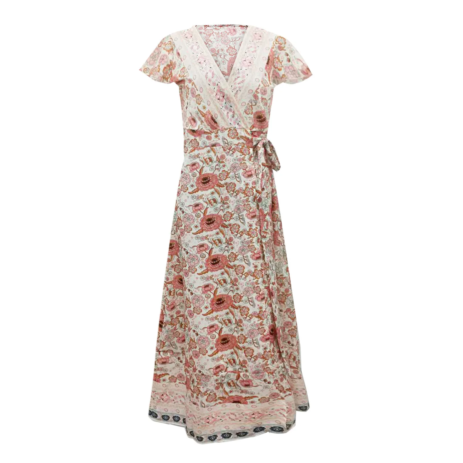 2024 verão lazer venda quente férias vestido impresso sexy vestido longo roupa feminina