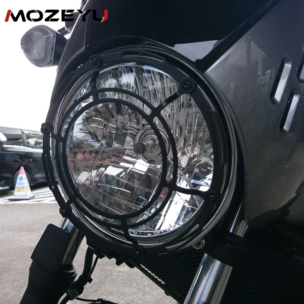 

For SUZUKI SV 650 SV650 SV650X SV 650X ABS Cafe Racer 2016 2017 2018-2023 2024 Aluminium Headlight Guard Cover Grill Protector