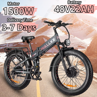 WALLKE X3 MAX Electric Bike 1500W 48V22AH Samsung Battery Electric Bike Hydraulic Disc Brake 26-inch Tire Mountain Riding E-bike