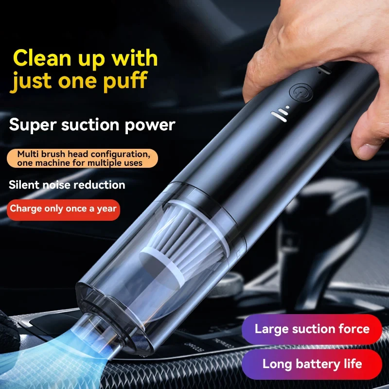 New Portable Wireless Vacuum Cleaner Powerful Suction Rechargeable Handheld Vacuum Cleaner Quick Charge for Car Home Pet Hair