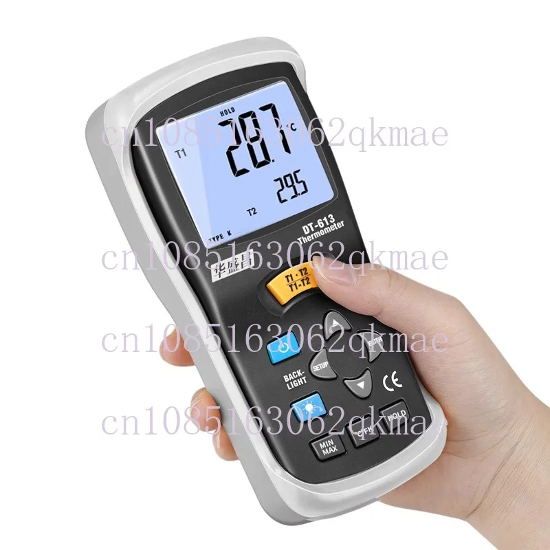 

Thermocouple Thermodetector Portable High Precision Industrial Digital Belt Probe Thermometer DT-613