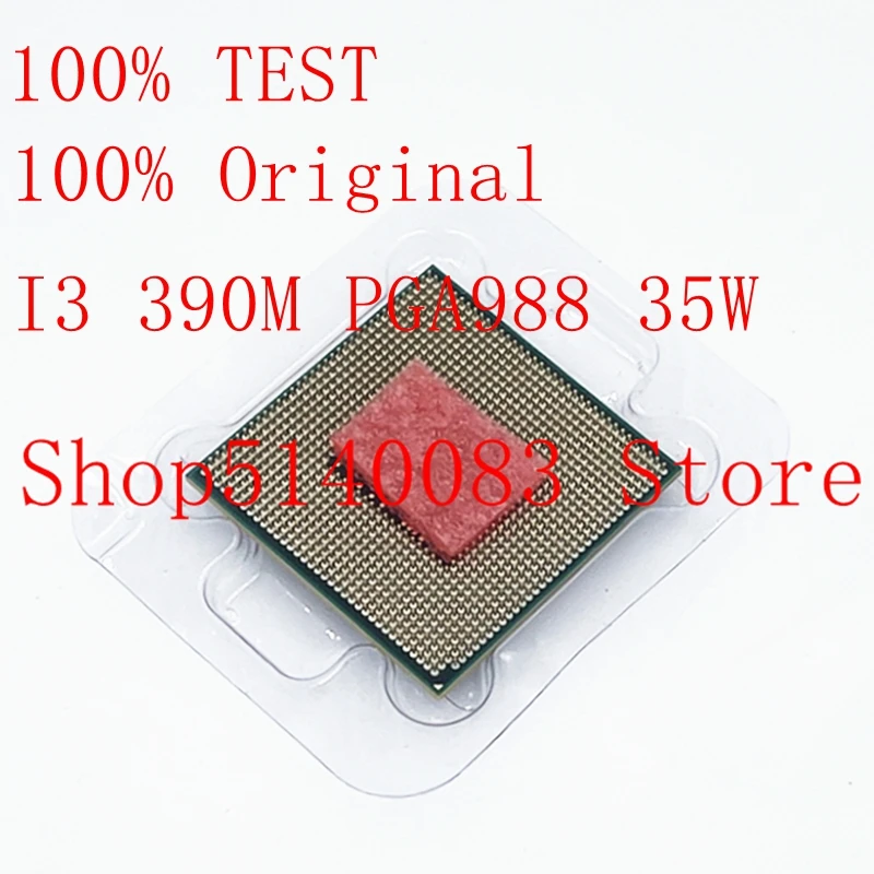 1 قطعة معالج كور i3-390M i3 390 متر ثنائي النواة محمول CPU PGA988 cpu