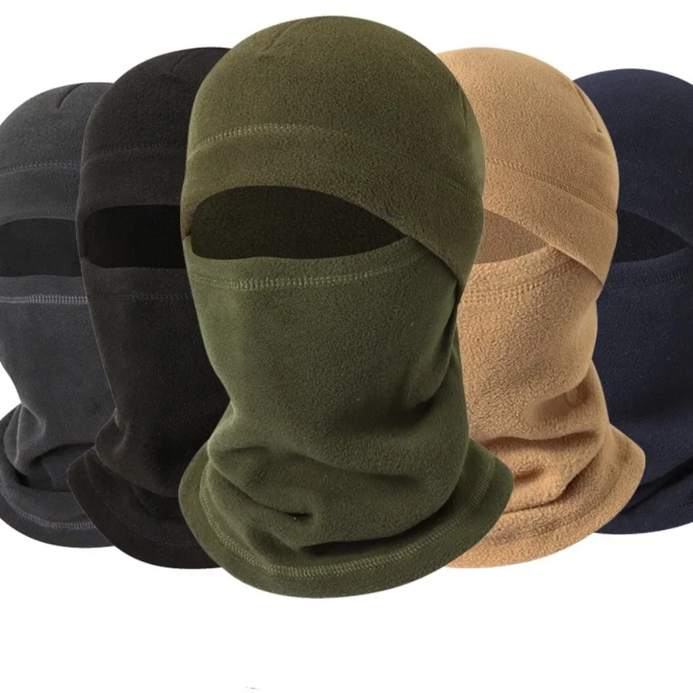 Winter Thermal Fleece Balaclava Men Hat Neck Warmer Hiking Scarf Waterproof Hunting Cycling Hat Hooded Neck Snowboard Face Mask