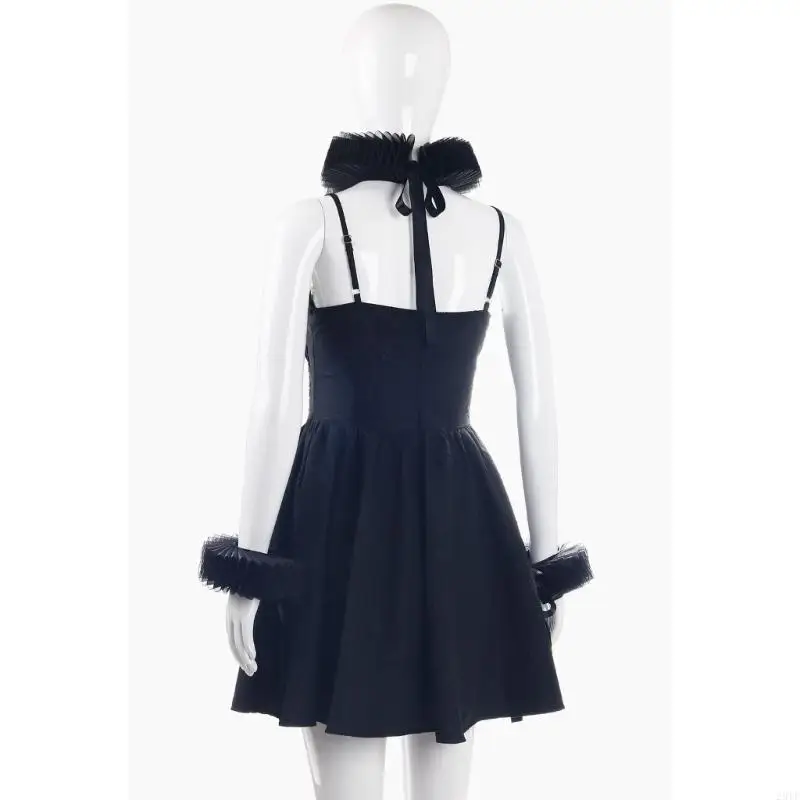 

2025 Новый викторианский рюшат -колющий воротник декоративные манжеты для запястья косплей средневековый косплей