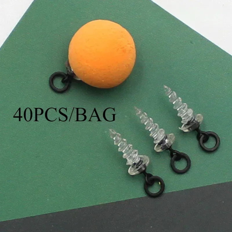 40PCS Carp Fishing Accessories Used with Hook Stops Beads  Stoper Carp Fishing Hair Chod Ronnie Rig Pop UP Boilies Stop Screw