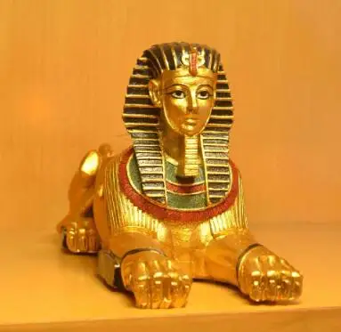 EGYPTIAN SPHINX DECORATION HANDMADE CRAFTS MODERN HOME DECORATIVE GUARDIAN SAFE HOME