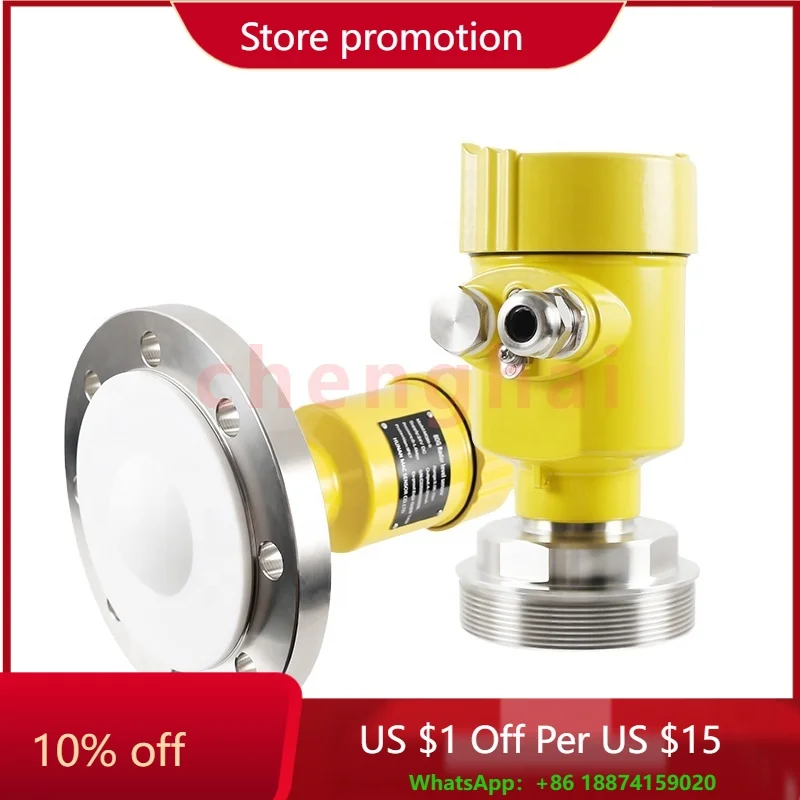 

FMCW Intelligent 80g radar Grain Silo Solids Liquid Level Sensor Meter